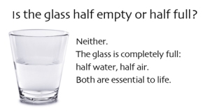 BLOG glass half empty